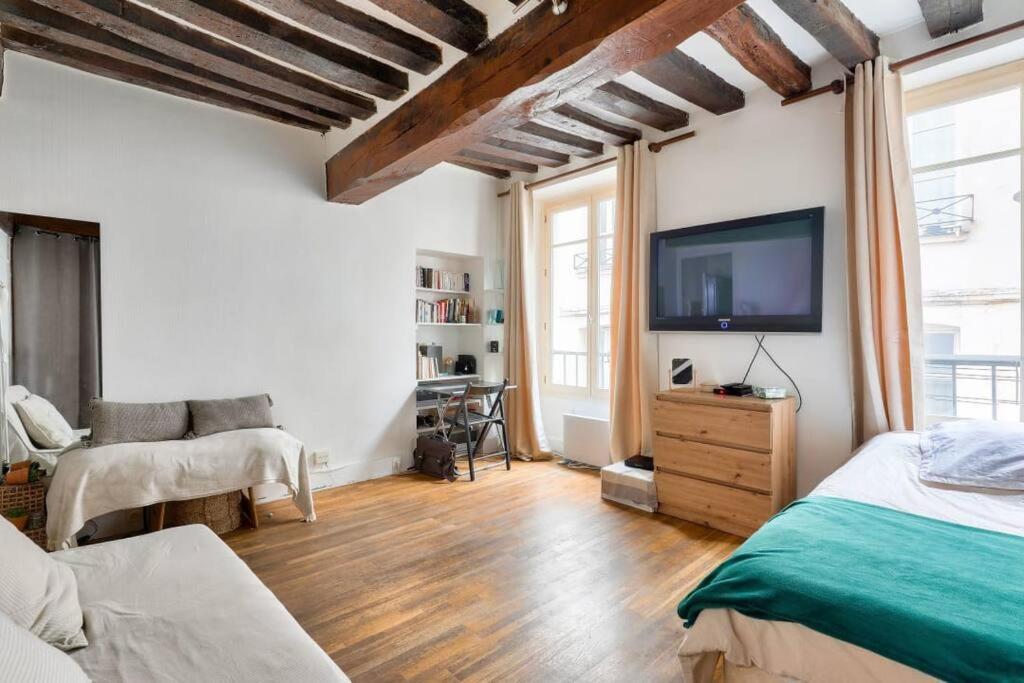 Charming Studio Under The Roofs Of